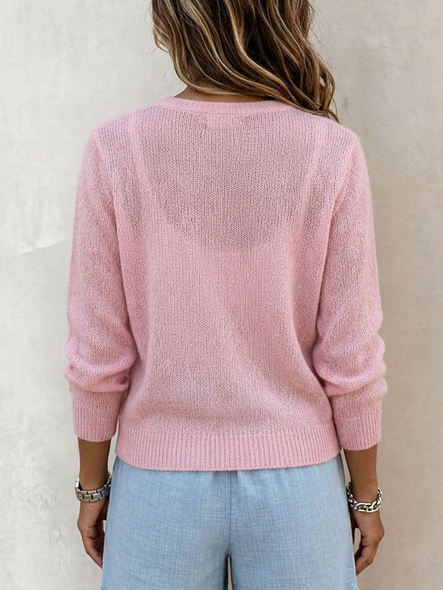 Women's Ribbed Button Up Cardigan