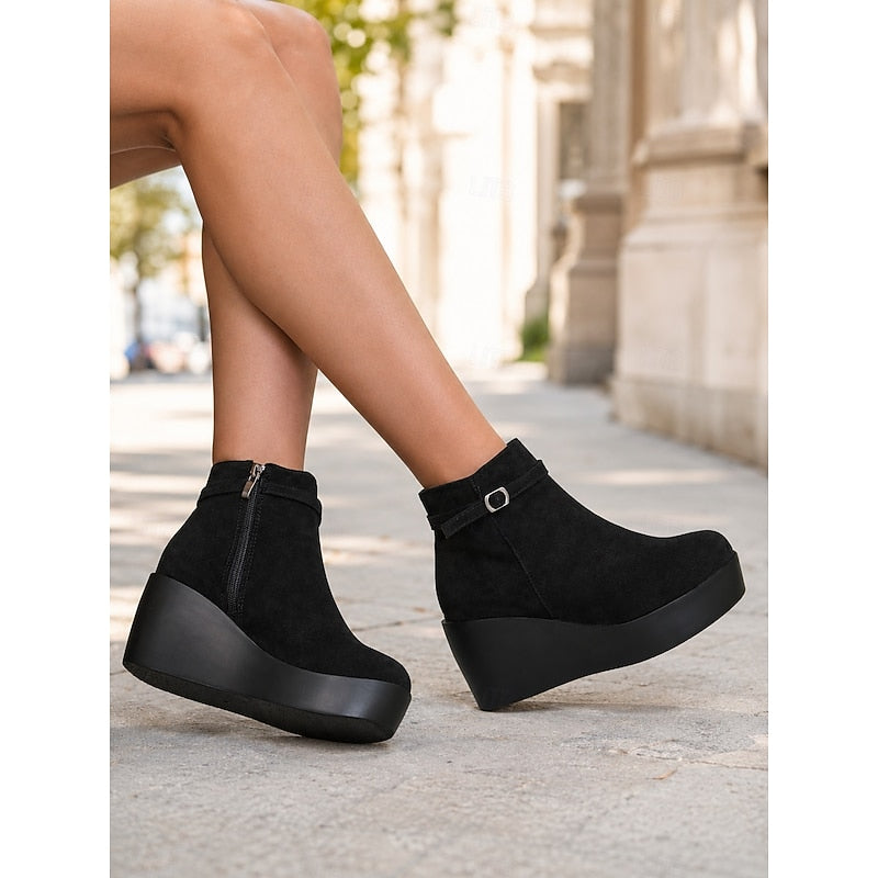Women's Wedge Platform Ankle Boots