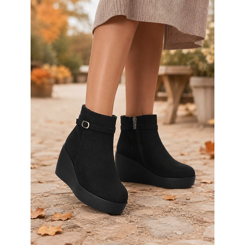 Women's Wedge Platform Ankle Boots