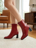 Women's Red Sock Ankle Boots