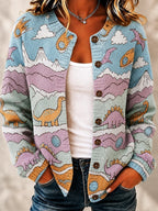 Women's Multicoloured Art Knit Cardigan